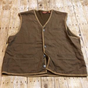 Orvis men’s vest Hemp knit XXL tan